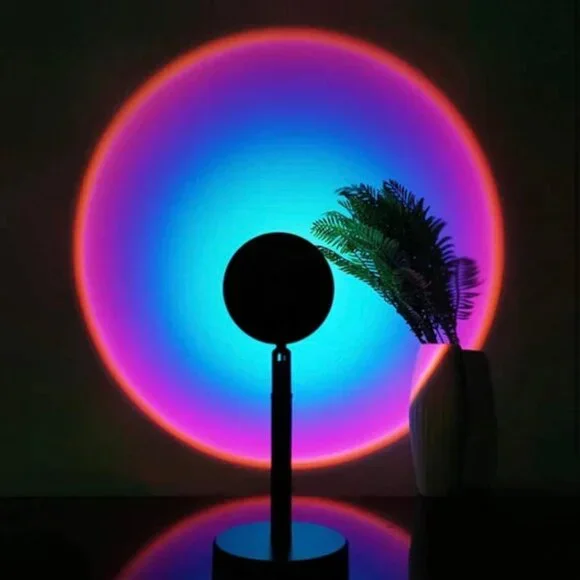 NEW - RGB Sunset Projector Light with Remote Black - NO STAND - Picture 7 of 8
